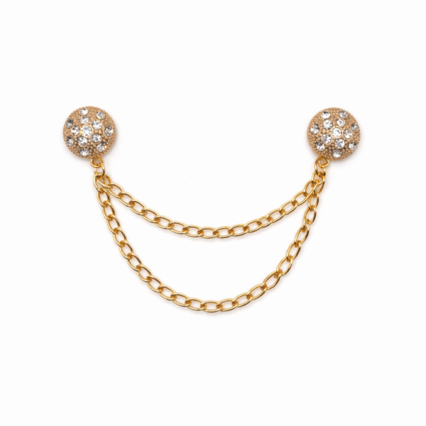 Crystal Disc Magnetic Double Chain Sleeve Holder