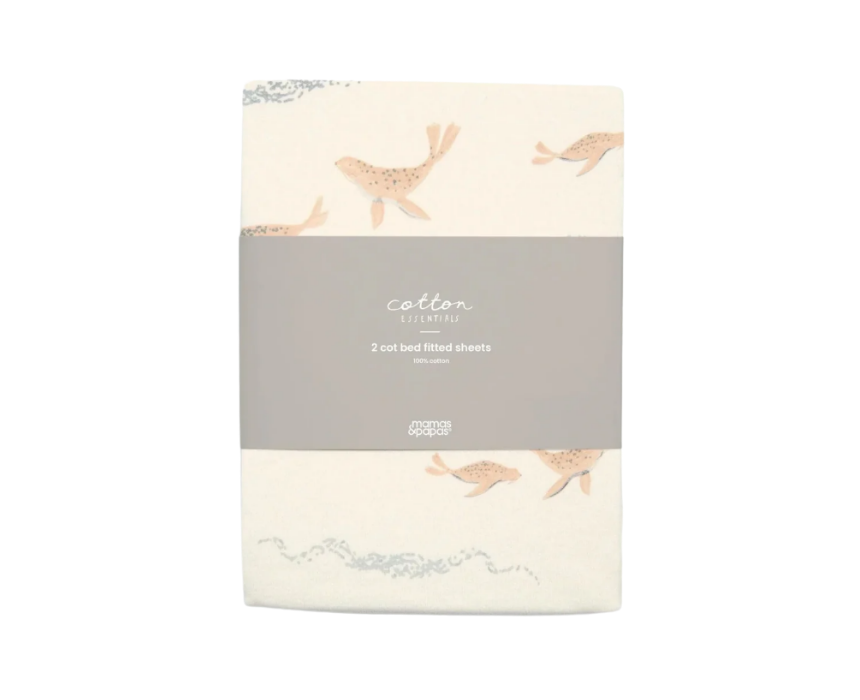 68 Cotbed Seal Fitted Baby Sheets Pack - Image 1