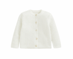 Baby Knitted Cardigan in White - Image 