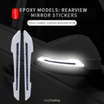 Reflective Mirror Safety Stickers - Image 