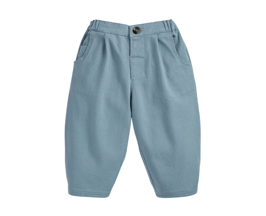 7 Baby Boys Smart Trousers in Blue - Image 1