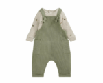 Baby Boys Dungarees Bodysuit Set - Image 