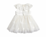 Baby Mesh Flower Girl Dress with Cape Collar - Image 