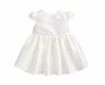 Baby Taffeta Dress in White - Image 