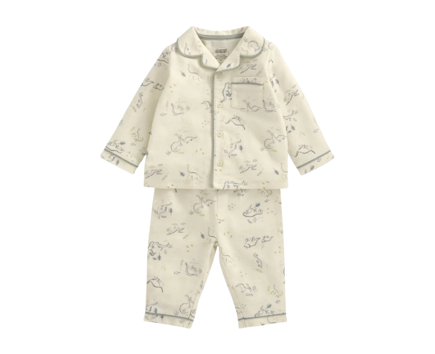 77 Baby Boys Dinosaur Woven Pyjamas - Image 1