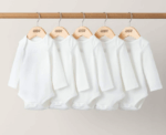 Baby Organic Longsleeved Bodysuits 5-Pack - Image 