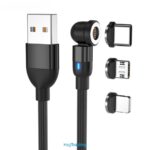 Magnetic USB 540 Degrees Rotating Cable - Image 