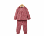 Baby Nostalgic Floral Pyjamas in Pink - Image 
