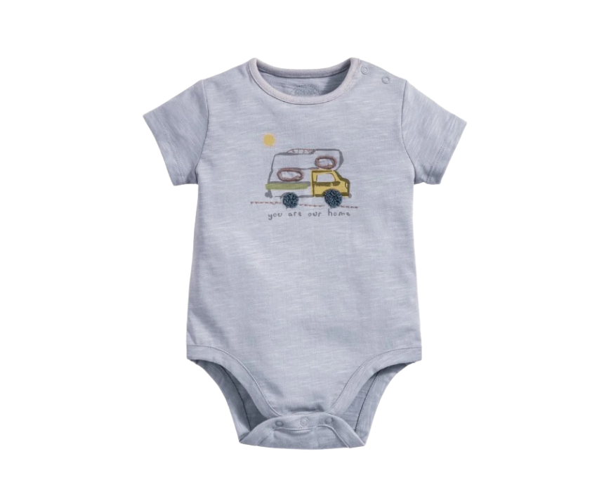 84 Baby Boys Home Bodysuit in Blue - Image 1