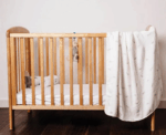 Baby Organic Bamboo Blanket in White - Image 