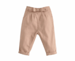 Baby Girls Bow Trousers in Pink - Image 