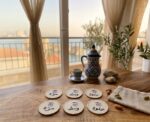 Embroidered Coffee-Themed Coasters - Image 