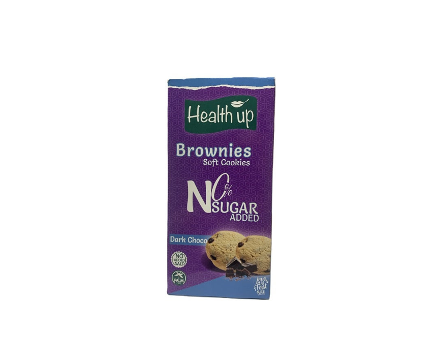 Health Up Brownies Cookies Dark Choco 160 g Health Up Brownies Cookies Dark Choco 160 g - Image 1