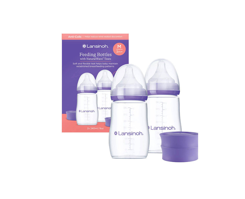 Lansinoh Feeding Bottles 3M+ 240 ml Lansinoh Feeding Bottles 3M+ 240 ml - Image 1