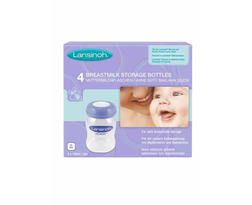 Lansinoh Milk Storage Bottles 4 Pieces Lansinoh Milk Storage Bottles 4 Pieces - Image 1