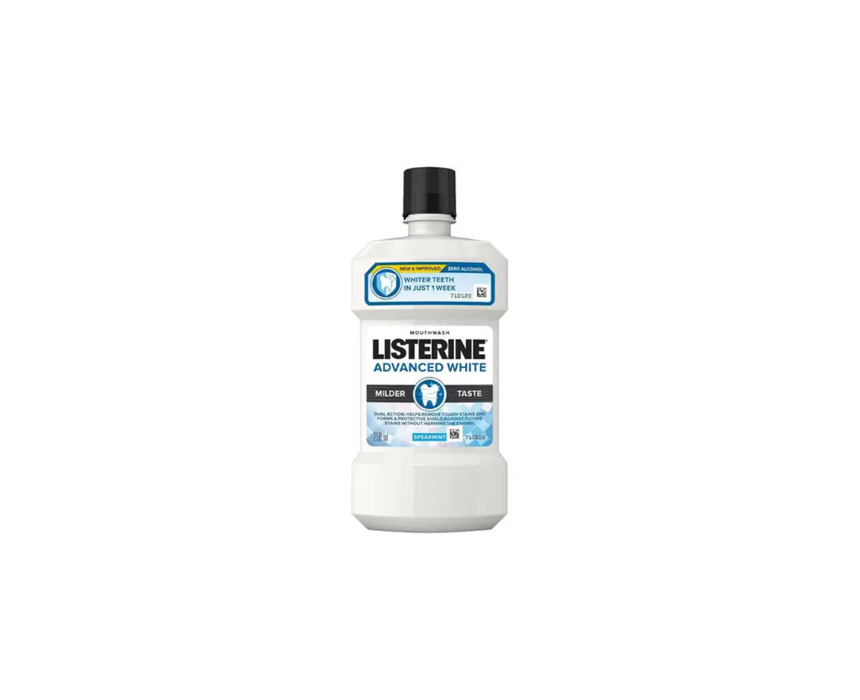 Listerine Mouth Wash Advanced White Mild Taste 250 ml Listerine Mouth Wash Advanced White Mild Taste 250 ml - Image 1