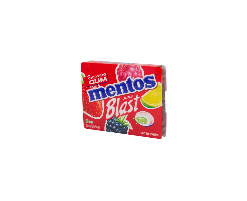 Mentos Gum Blister Juice Blast 8 Pieces Mentos Gum Blister Juice Blast 8 Pieces - Image 1