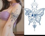 Artistic Butterfly Jagua Tattoo - Image 