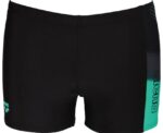Arena Men Training Swimwear Short Brisa Black Bali Green - Image 