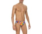 Arena Men Training Swimwear Brief Espresso Black Multi - Image 