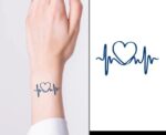 Heart Pulse Jagua Tattoo - Image 