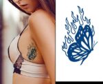 Fiery Butterfly Jagua Tattoo - Image 