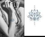 Lotus Dotted Jagua Tattoo - Image 