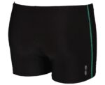 Arena Men Training Swimwear Short Brisa Black Bali Green - Image 