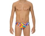 Arena Men Training Swimwear Brief Espresso Black Multi - Image 