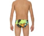 Arena Men Training Swimwear Brief Routes Black Green - Image 
