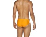 Men Training Swimwear Team Fit Brief In Tangerine - Image 