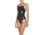 Women Training Swimwear Queen Light Drop Black White - Image 