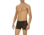 Men Training Swimwear Short Wheelie Black Red White - Image 