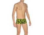 Men Training Swimwear Grafico Low Waist Short Black Soft Green - Image 