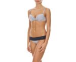 Women Beachwear Two Pieces Vichy Twisted Bra With Wire Navy - Image 