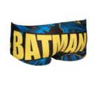Men Training Swimwear Batman Placed Print Low Waist Short Black Multi - Image 