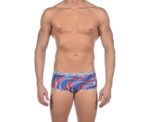 Men Training Swimwear Spirograph Reversible Low Waist Short - Image 