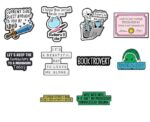 Phrases And Terms Enamel Pins - Image 