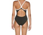Women Training Swimwear Queen Light Drop Black White - Image 