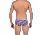 Men Training Swimwear Spirograph Reversible Low Waist Short - Image 