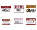 Funny Signs Enamel Pins - Image 