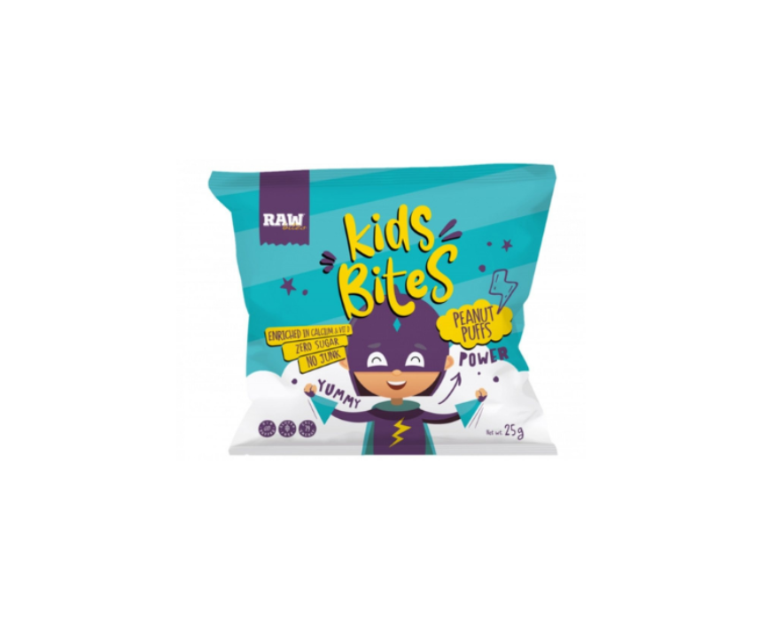 Raw Bites Kids Peanut Puffs 25 g Raw Bites Kids Peanut Puffs 25 g - Image 1