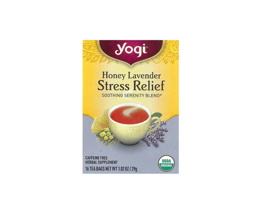 Stress Relief Herbal Tea with Honey And Lavender Caffeine-Free Yogi Tea Stress Relief Herbal Tea with Honey And Lavender Caffeine-Free Yogi Tea - Image 1