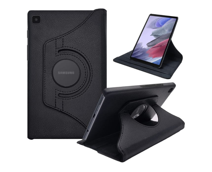 Untitled design (1) Samsung Tab A7 T500 Smart Flip Case in Black - Image 1