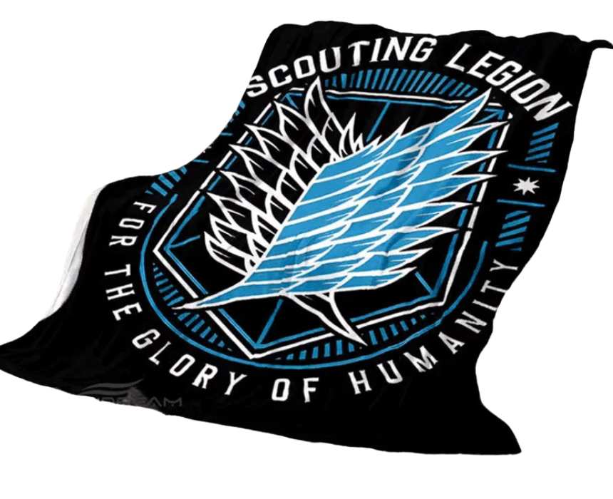 Untitled design Attack On Titan Blanket Cotton - Image 1