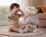 Interactive Peekaboo Elephant Toy - Image 