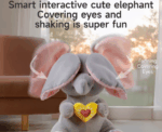 Interactive Peekaboo Elephant Toy - Image 