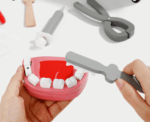 Wooden Dentist Play Set - Image 