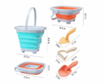 Foldable Sand Buckets Beach Set for Kids - Image 