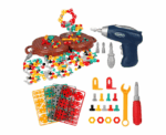 Toolbox with Electric Drill Screwdriver Toy - Image 